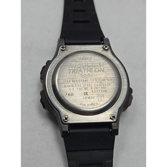 Timex Ironman Triathlon 8 Lap Indiglo Digital Watch Purple Retro New Battery 90s - Picture 11 of 12